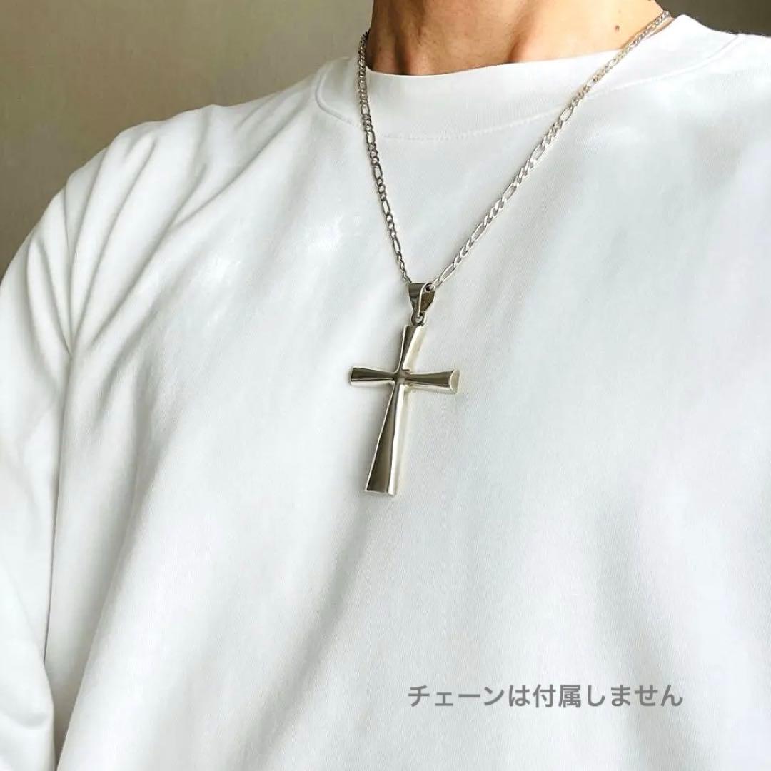 ビンテージ シルバー925 クロスネックレス メキシコ刻印 ペンダント重厚 希少