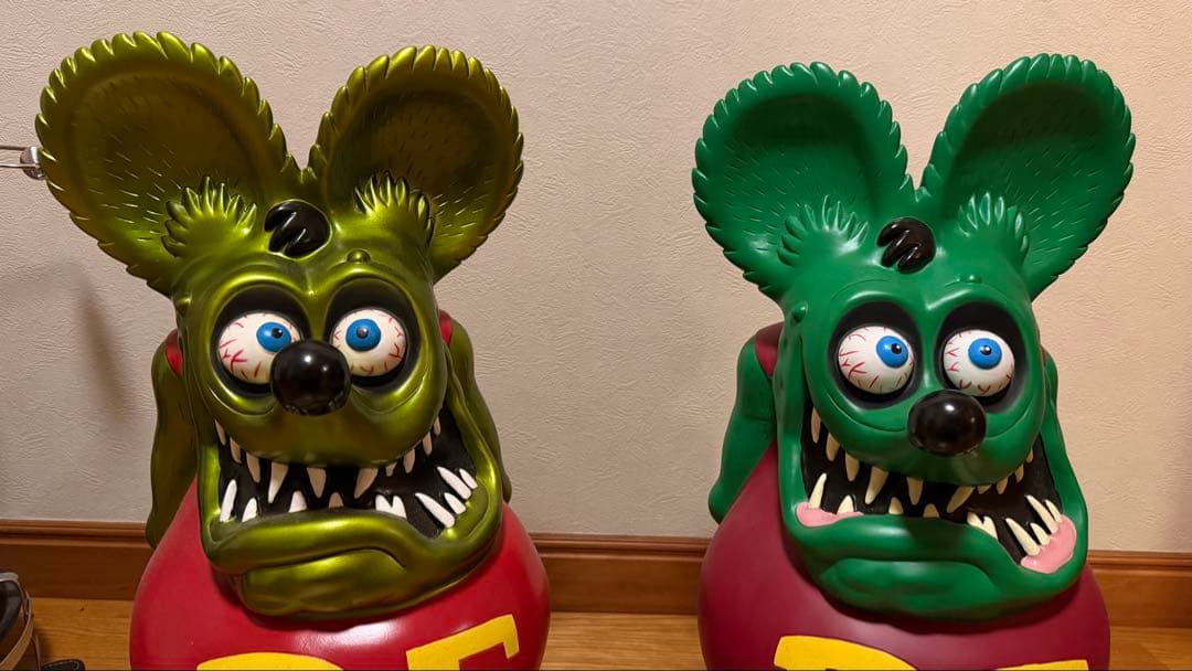 ラットフィンク ソフビ ビッグバンク メタリック／ノーマルカラー 2体セット