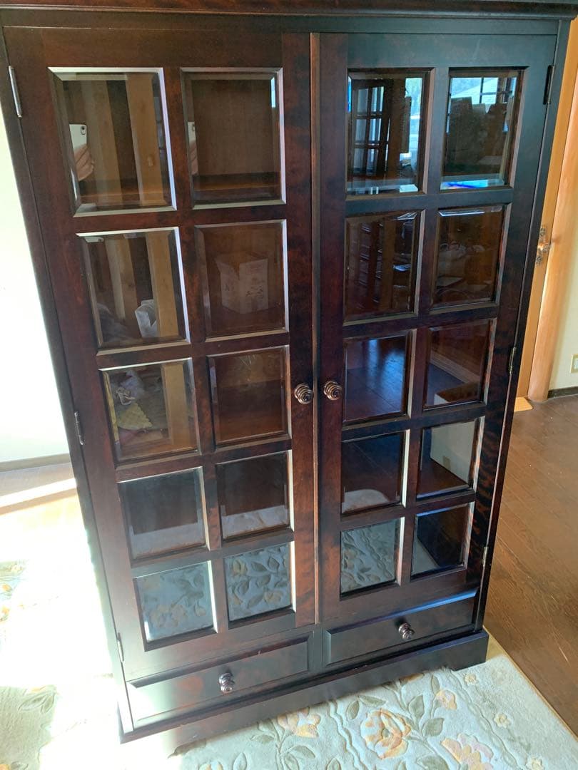 【美品良好】北海道民芸家具 本棚 書棚 キャビネット