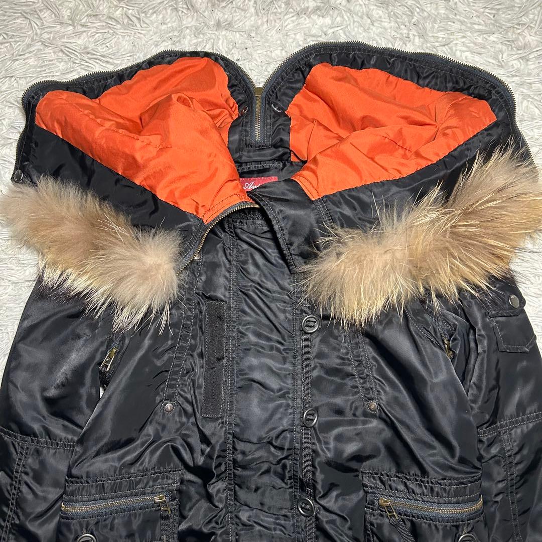 y2k AVIREX N-2B ファー付きジャケット 短丈　フライトジャケット