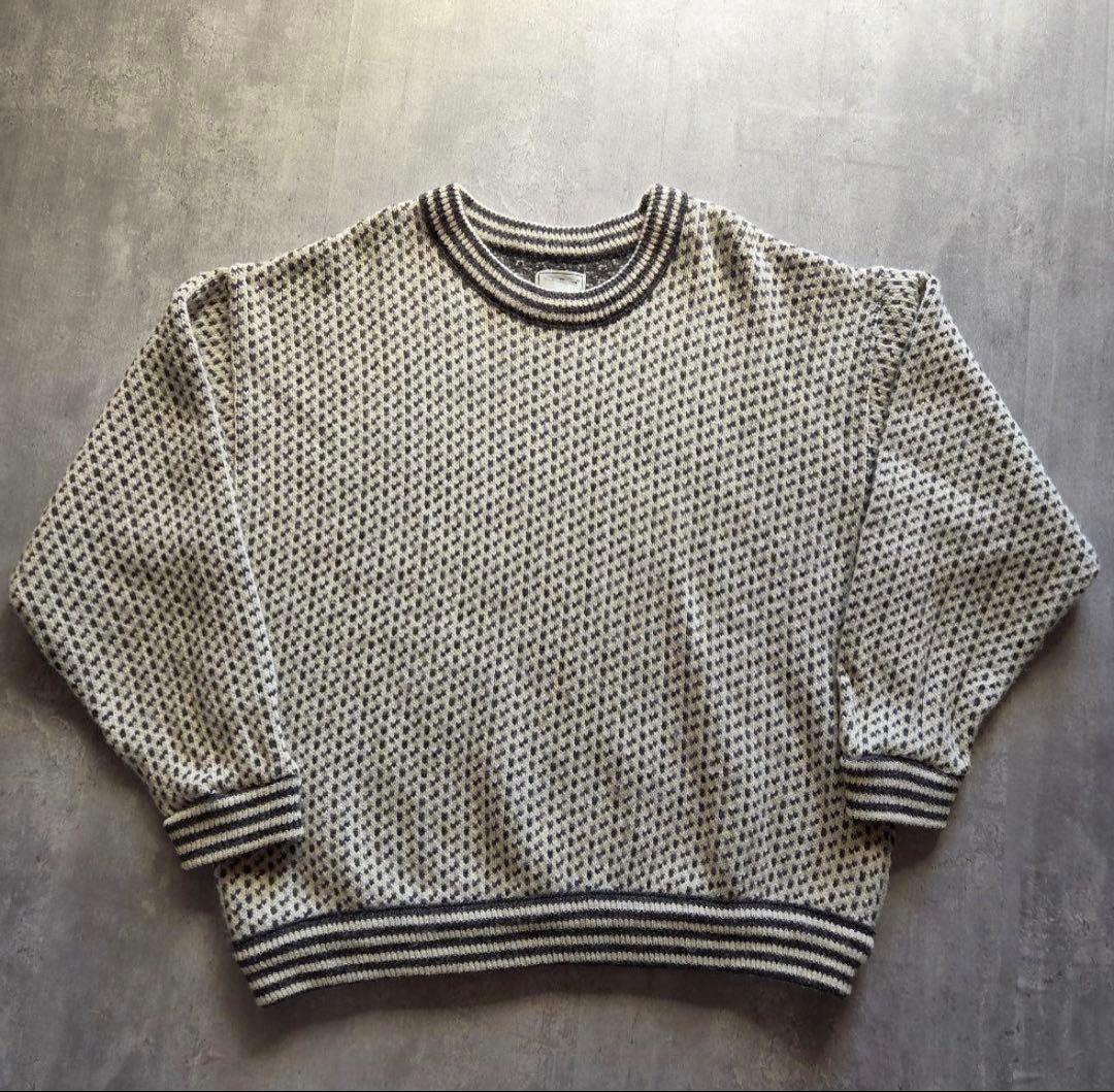 L.L.Bean バーズアイニット　80’s ノルウェー　古着