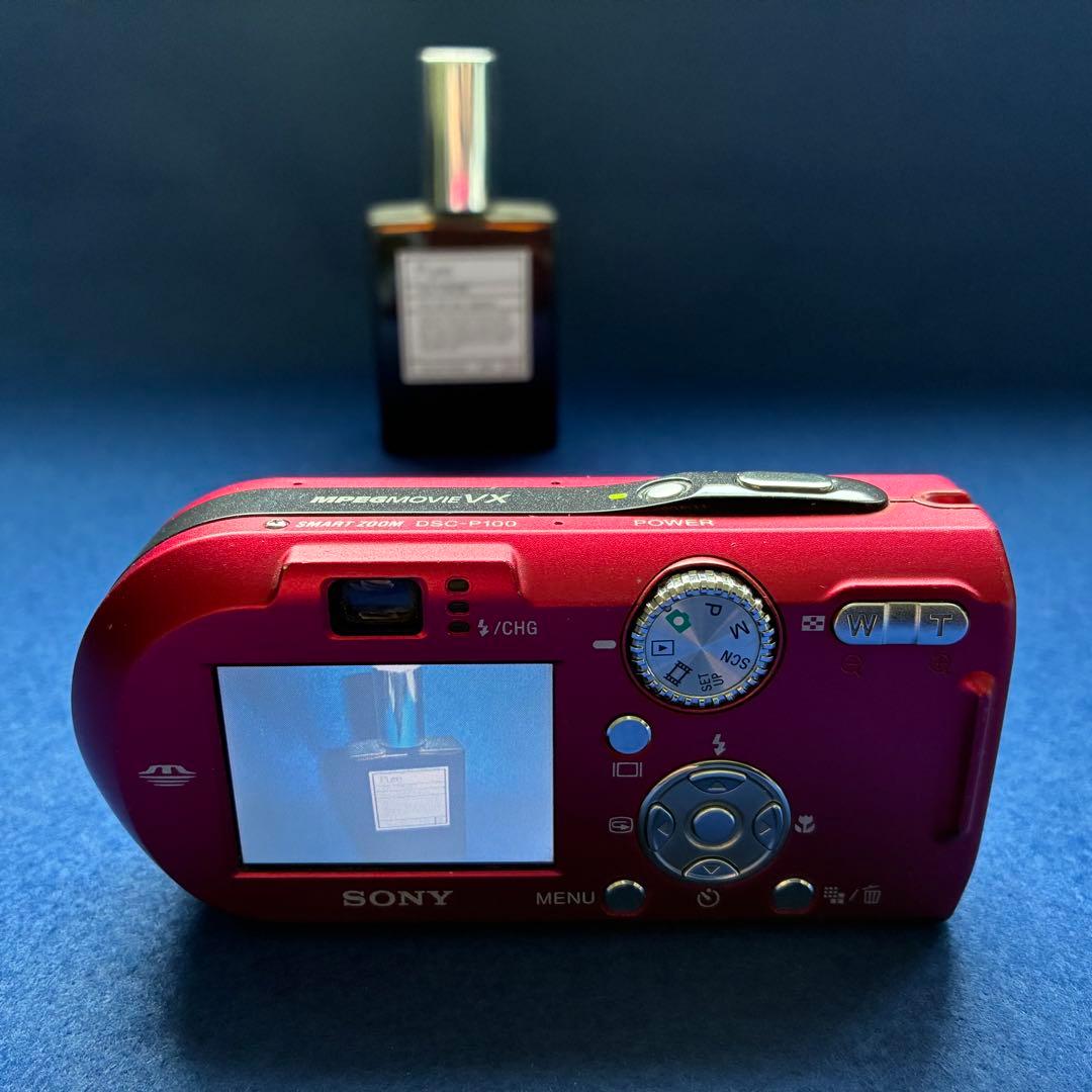 【美品】SONY Cyber-shot DSC-P100赤【箱付き／完動品】