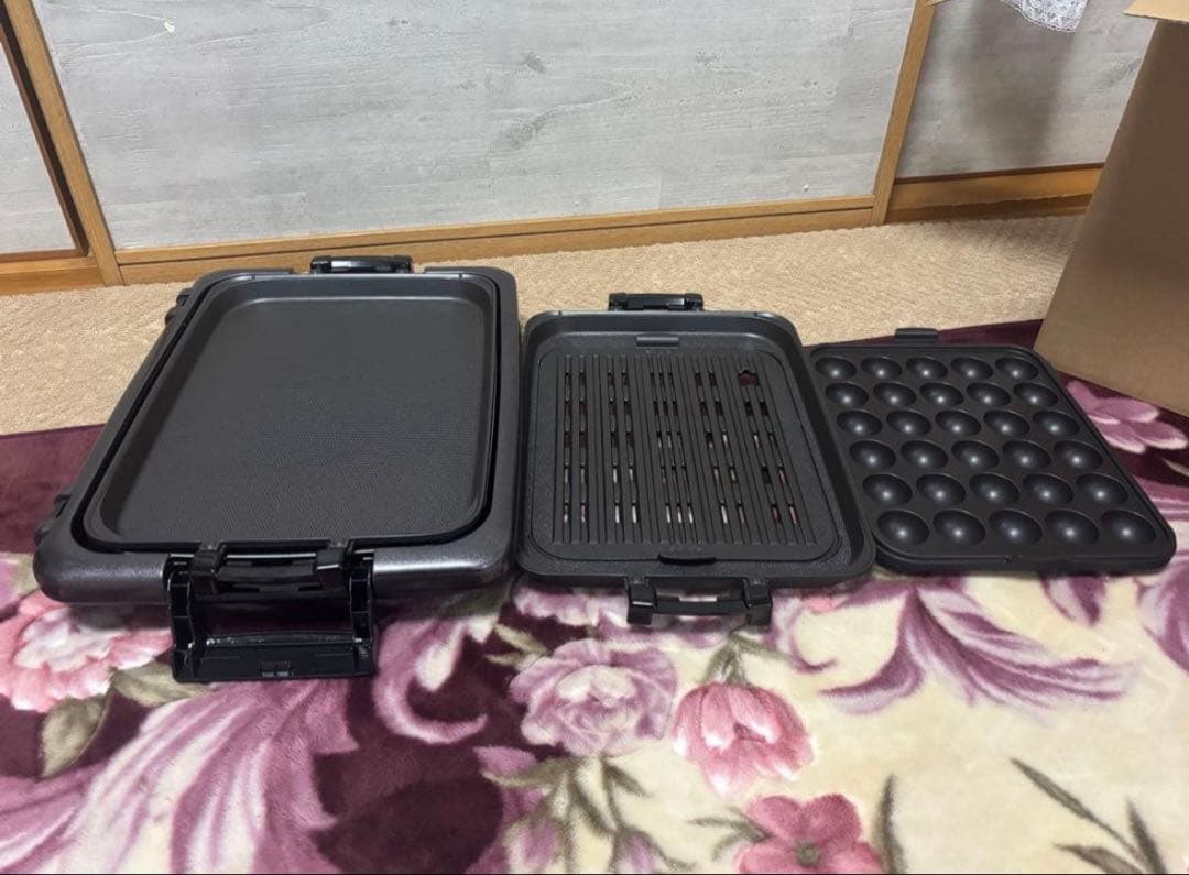 超美品 TIGER CRV-G301 ホットプレート 3種プレート付き