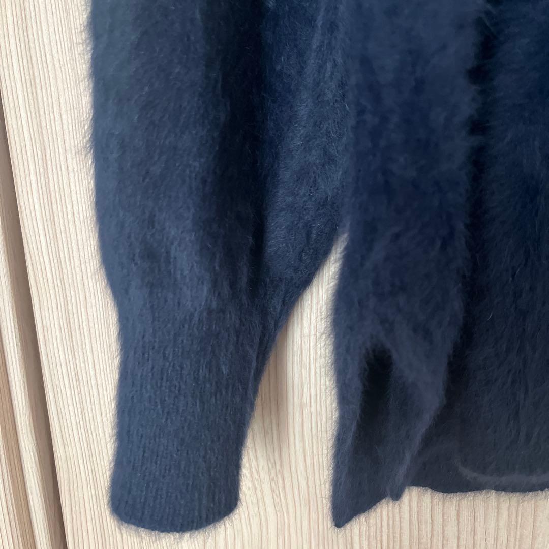 ユナイテッドアローズフォックスカシミヤニットネイビー