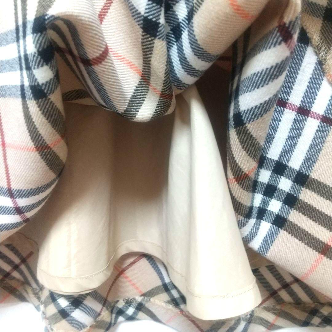 バーバリーブルーレーベル ノバチェック ワンピース ウール 36 S