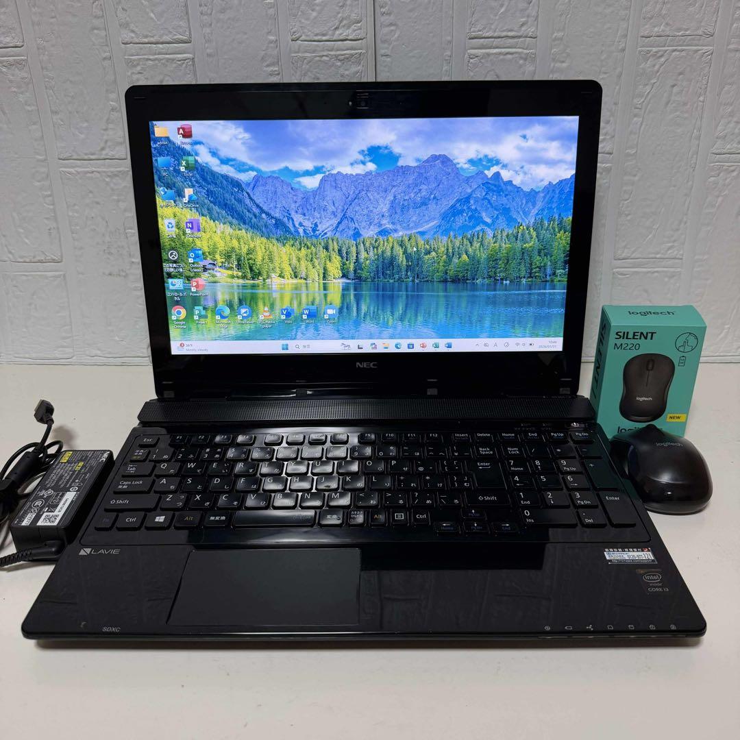 Windows11 オフィス付き　BRUーRE 高速起動SSD NECノートPC