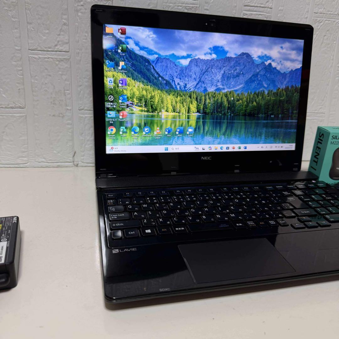 Windows11 オフィス付き　BRUーRE 高速起動SSD NECノートPC