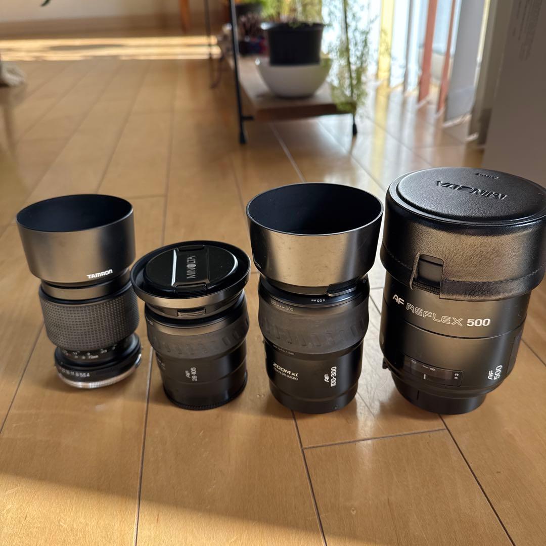 MINOLTA 望遠カメラレンズ　3本セット‼️+1本