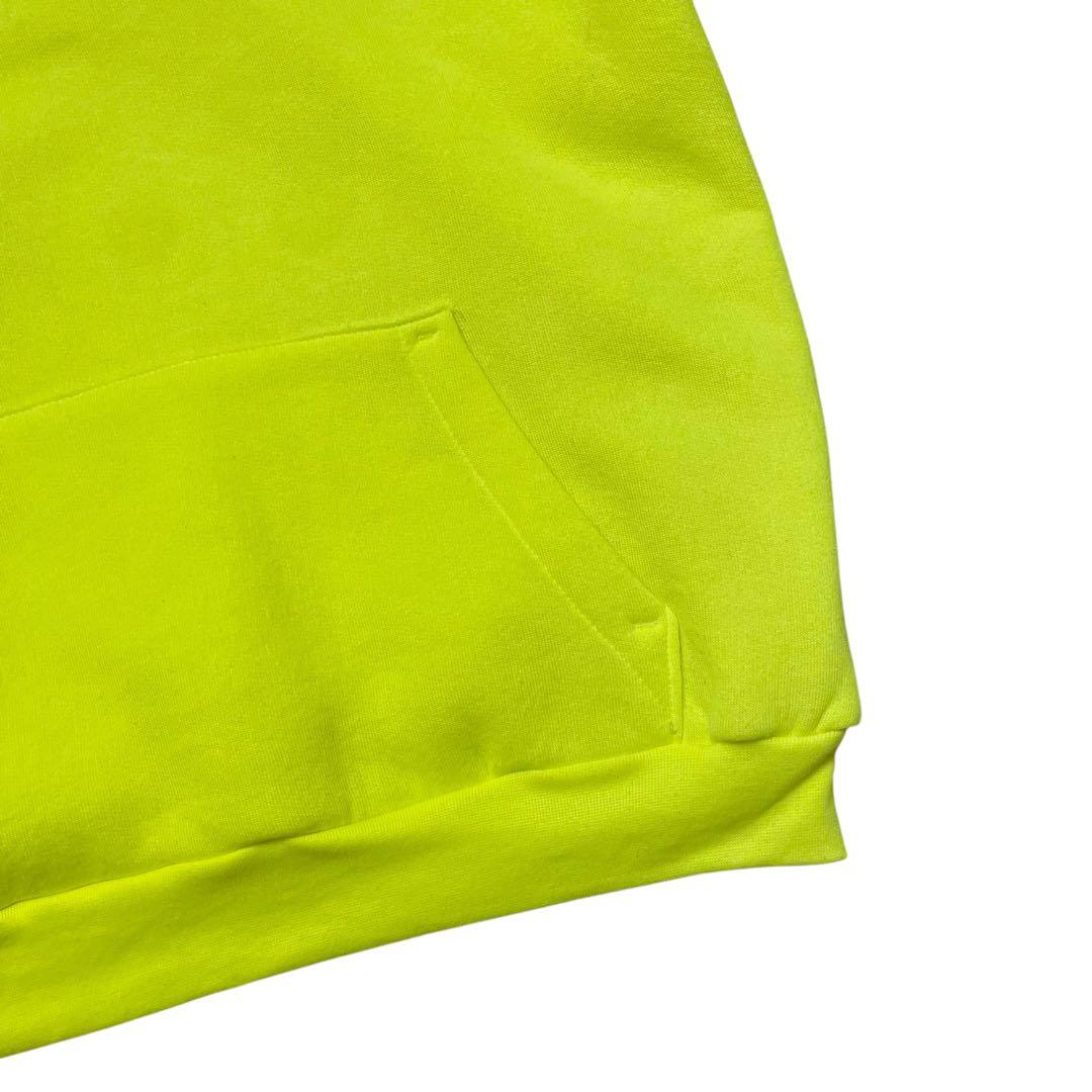 【美品】CAMBER キャンバー USA製 裏サーマル スウェットパーカー 蛍光