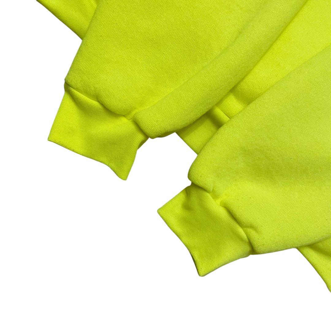 【美品】CAMBER キャンバー USA製 裏サーマル スウェットパーカー 蛍光