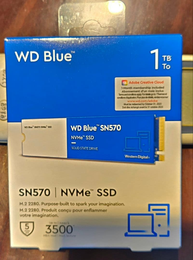 未開封品 WD Blue SN570 1TB NVMe SSD