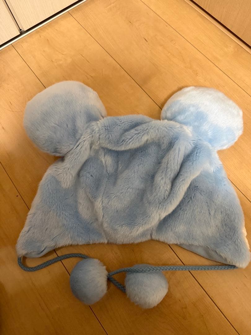 ディズニーファンキャップ ミニー 水色