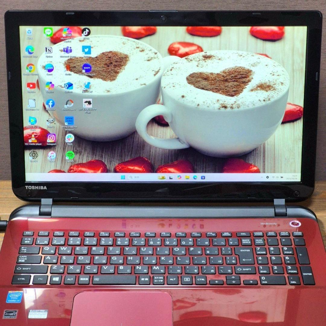 初心者設定済 Windows11ノートパソコン SSD i7 16GB 170