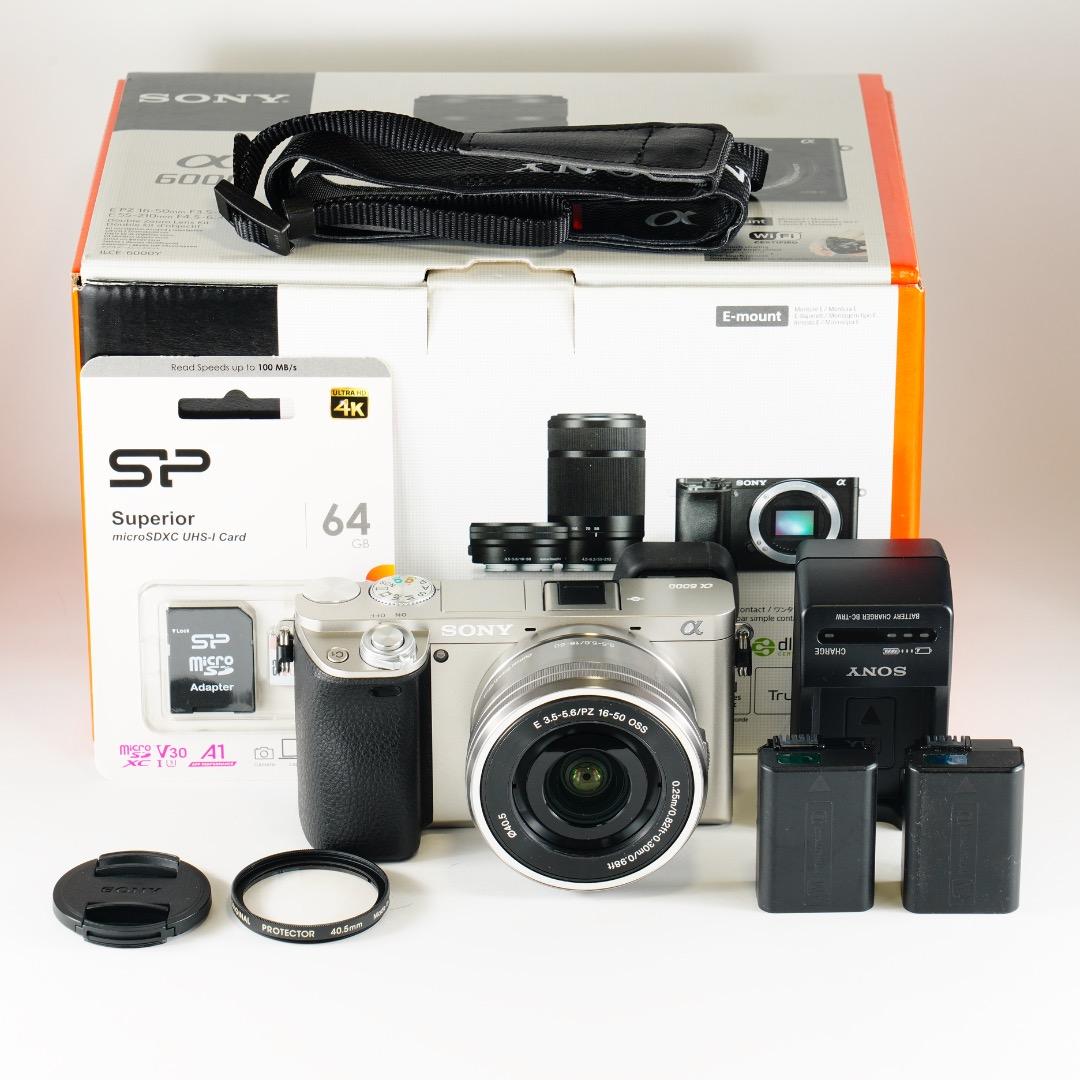 【極美品】SONY ミラーレス 真・α6000 ILCE-6000L シルバー