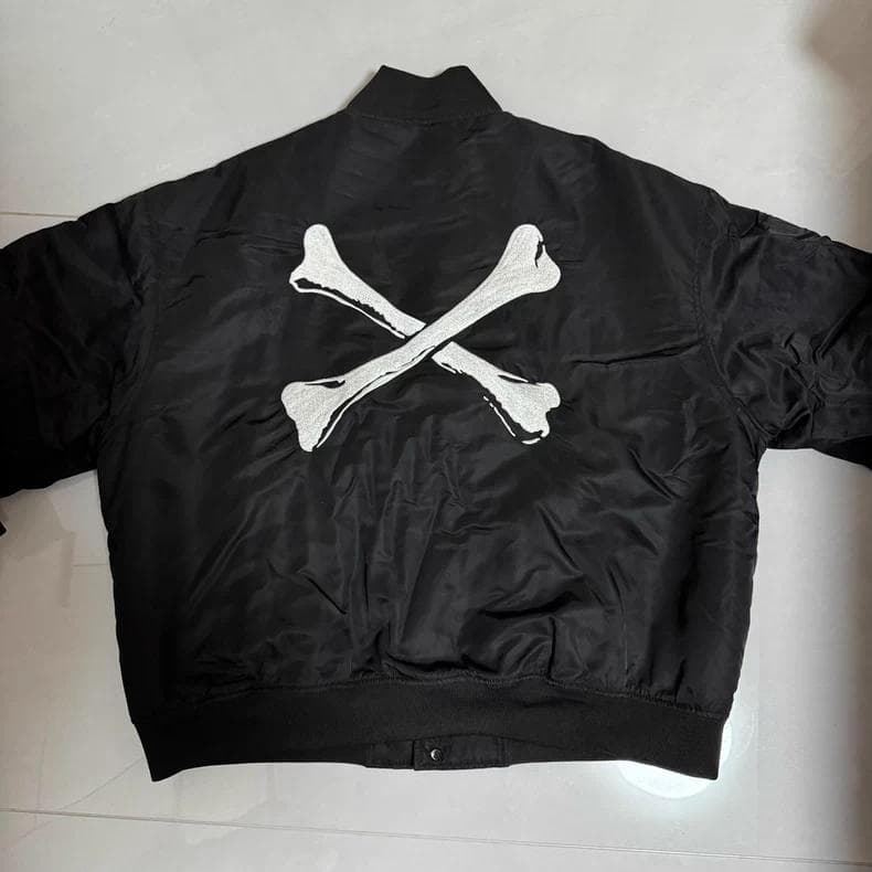 WTAPS ブラック クロスボーン　MA-1ジャケット