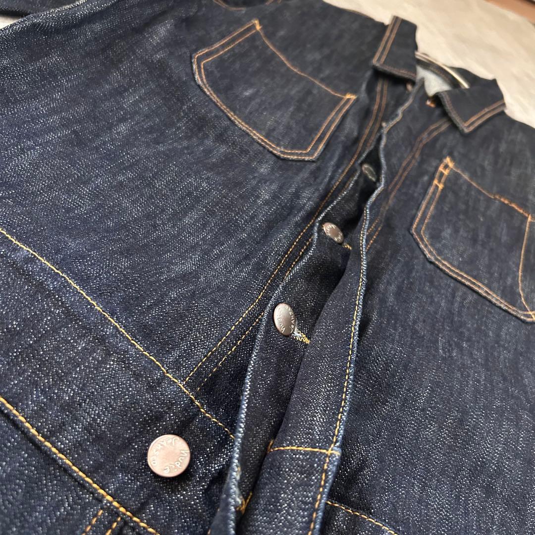 Z122【即完売】【記念品(10周年)】ヌーディージーンズ つなぎ デニム 濃紺