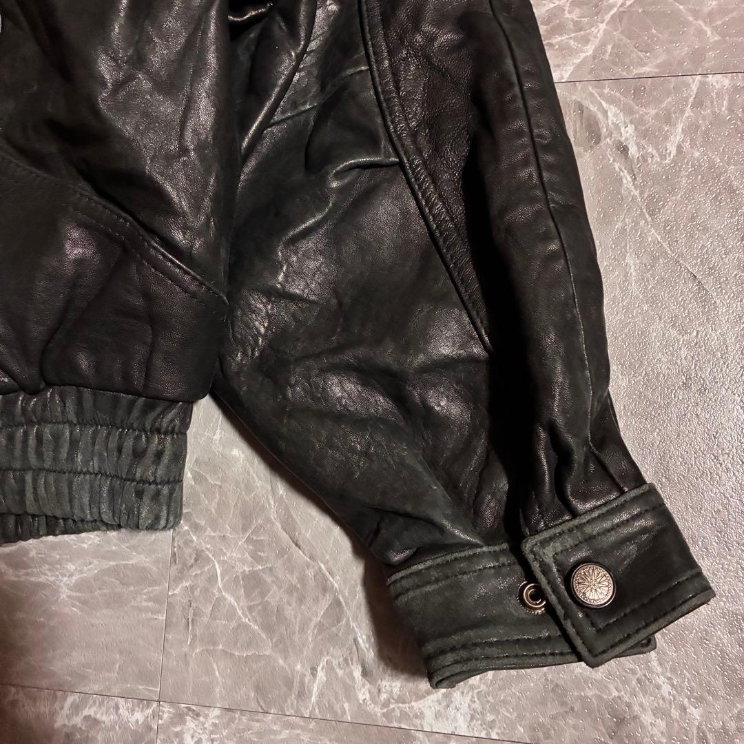 【希少】90s TANNERY WEST ヴィンテージ リアルレザージャケットM