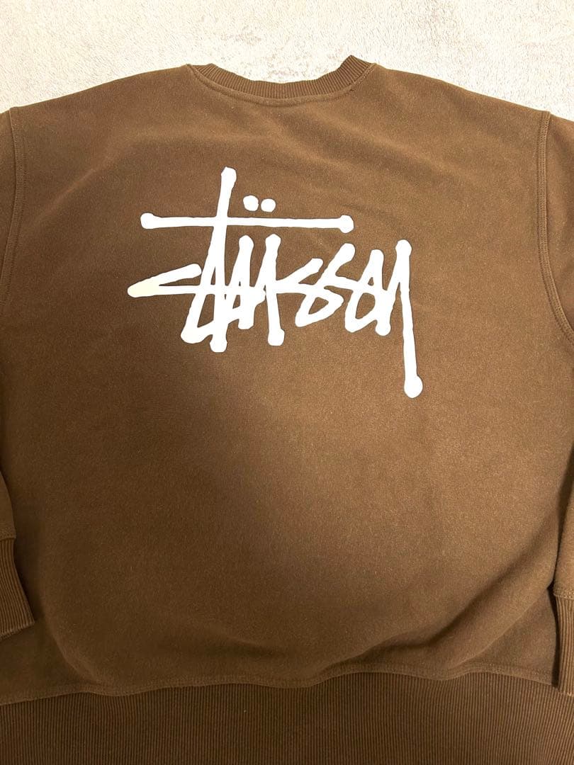 BASIC STÜSSY CREW ステューシー裏起毛トレーナー