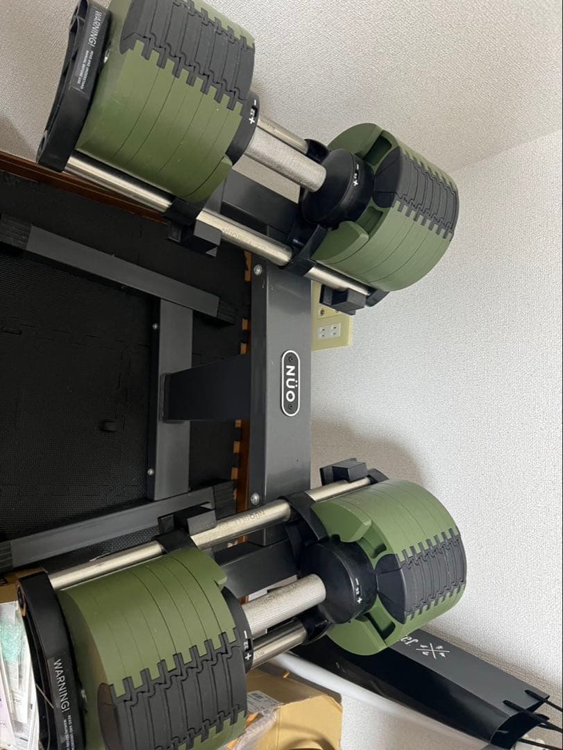 NÜOBELL 232 可変式ダンベル グリーン
