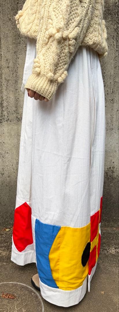 vintage usa パッチワーク　巻きスカート