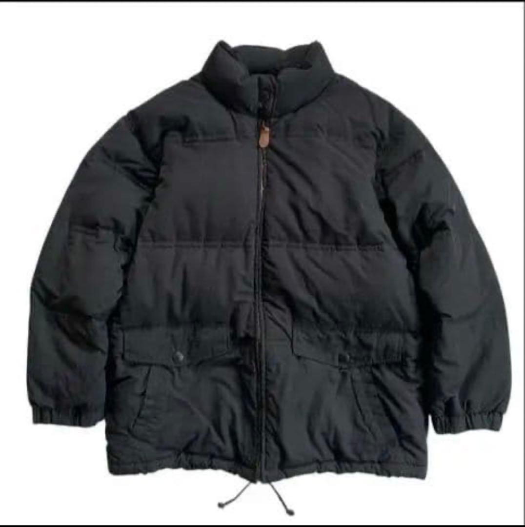【名作】80s Eddie Bauer 黒 グースダウン 韓国製 白タグ ヌプシ