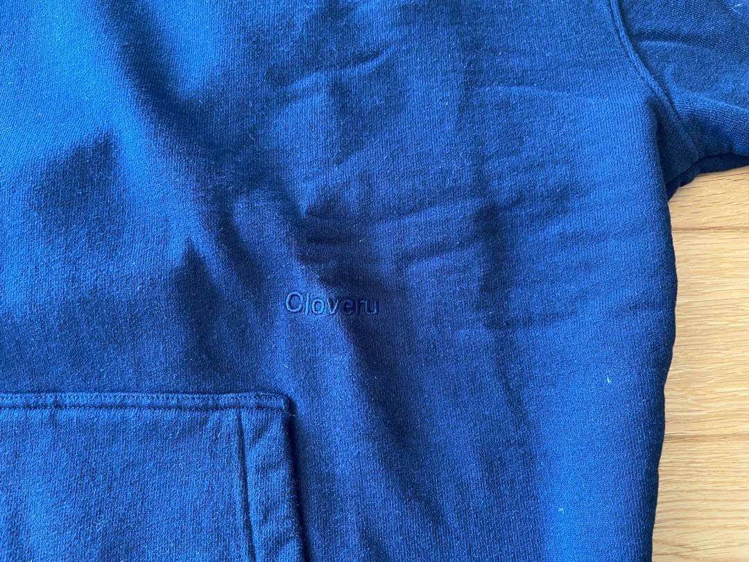 トップス WIDE SWEAT MUJI TURTLE NECK Washed Navy