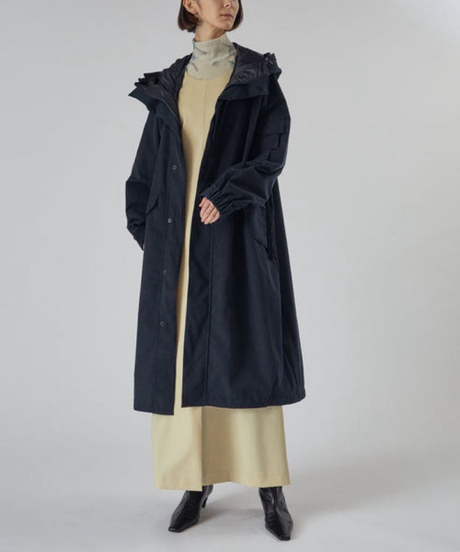 ジャケット・アウター HYKE BIOTOP TASLAN TWILL SHELL COAT EX
