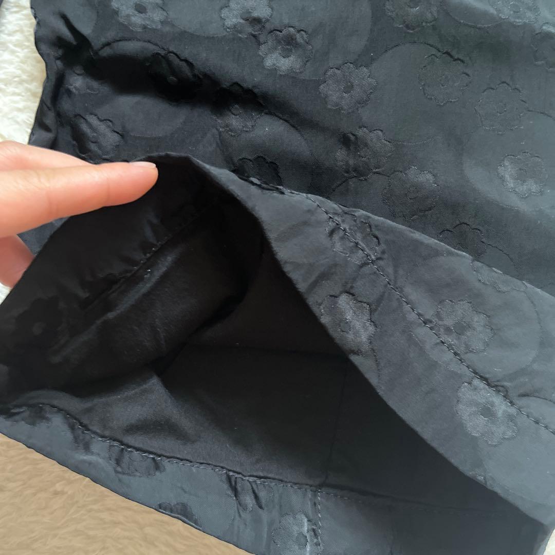 tricot COMME des GARCONS花柄ブラック ワイドパンツ