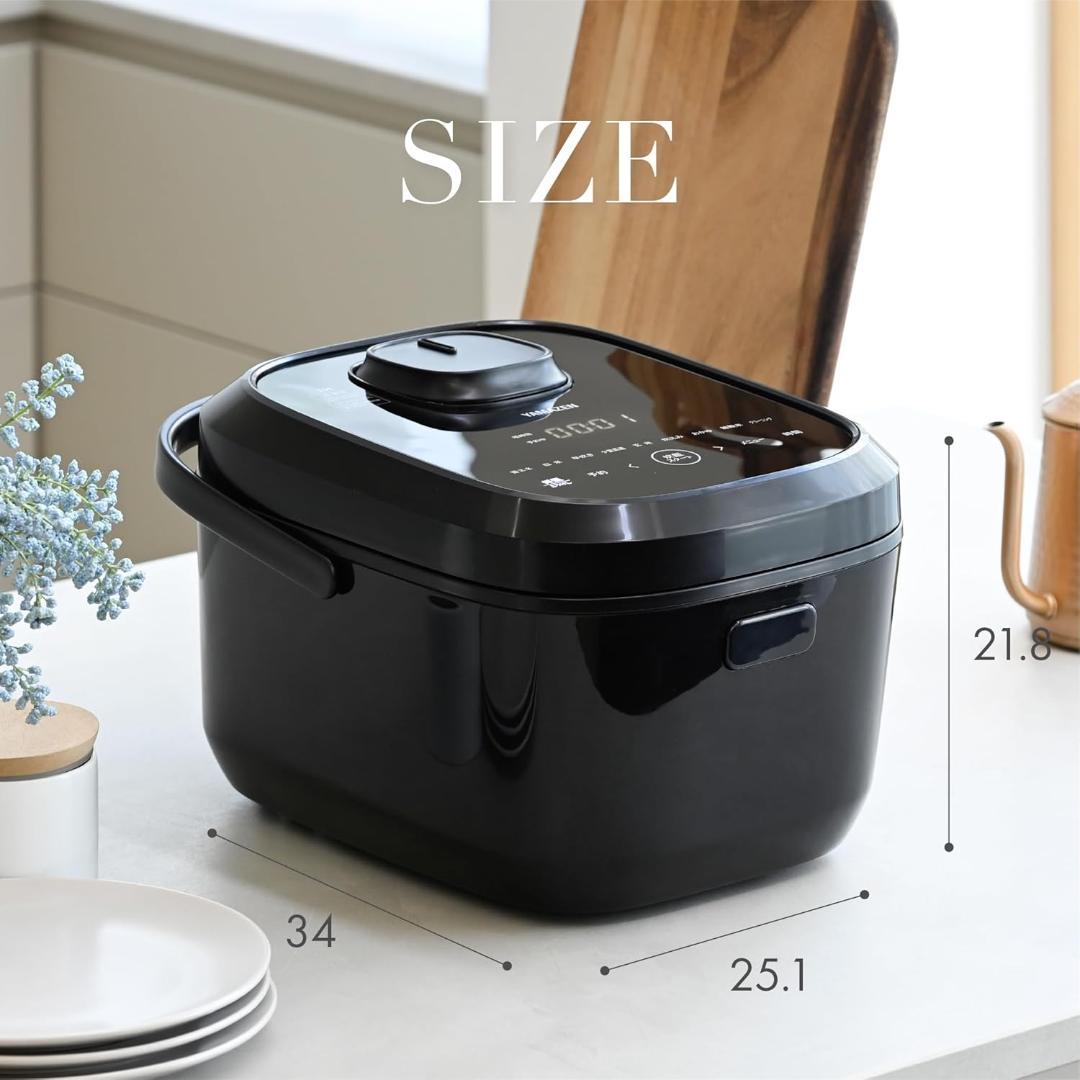 山善 炊飯器 5.5合 IH YJU-E10(B)