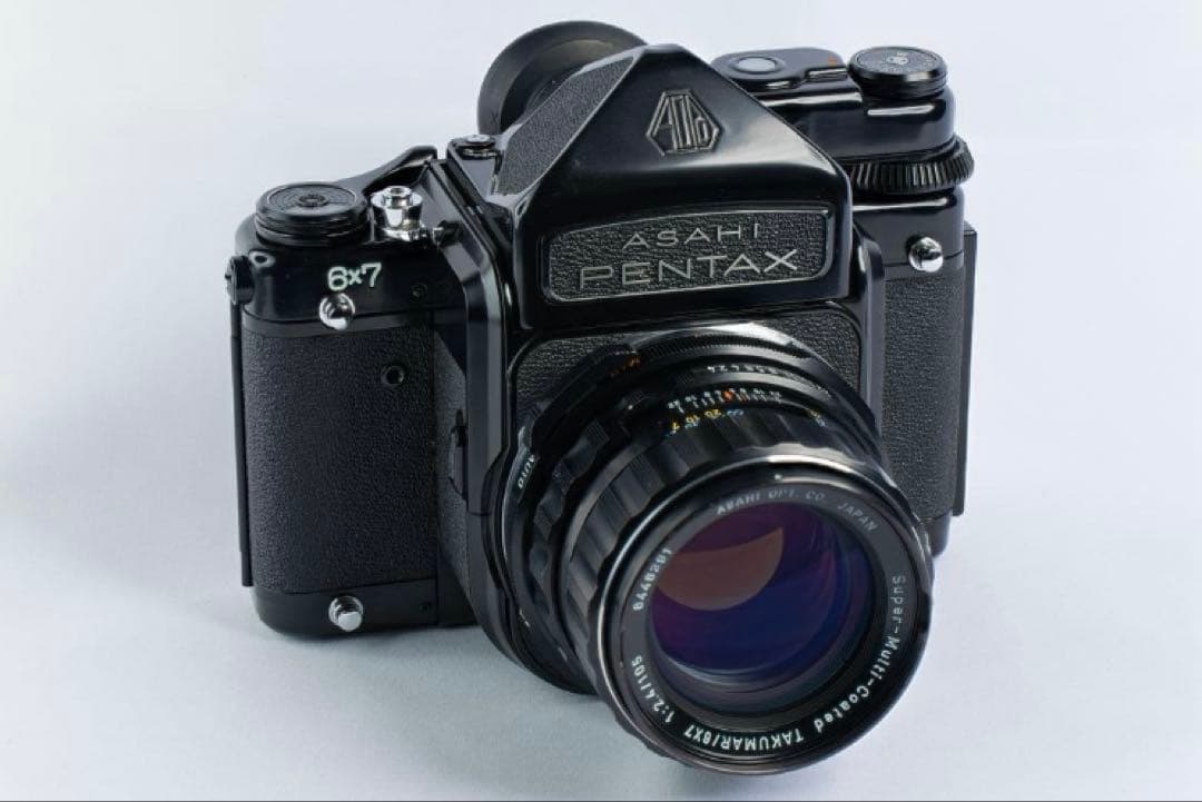 PENTAX 6x7 中判カメラ Takumar 105mmレンズ付き