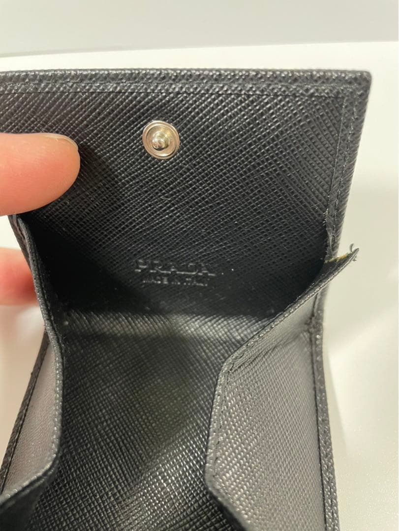 PRADA プラダ サフィアーノレザー トライアングル ケース