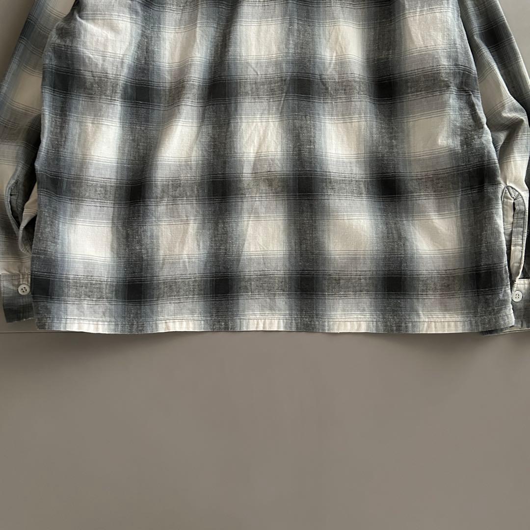 Vintage 50s~ PILGRIM オンブレチェック オープンカラーシャツ