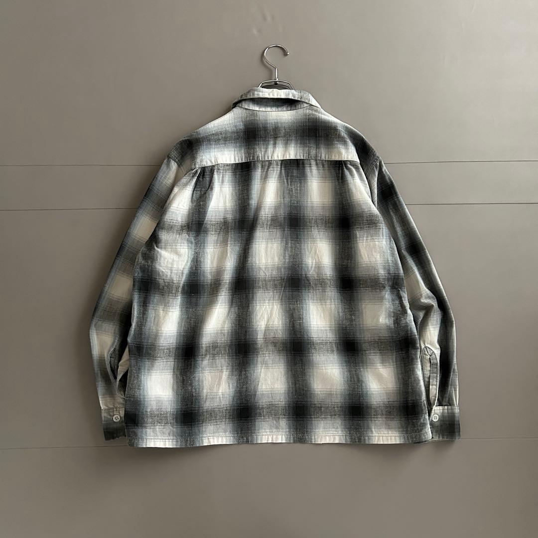 Vintage 50s~ PILGRIM オンブレチェック オープンカラーシャツ