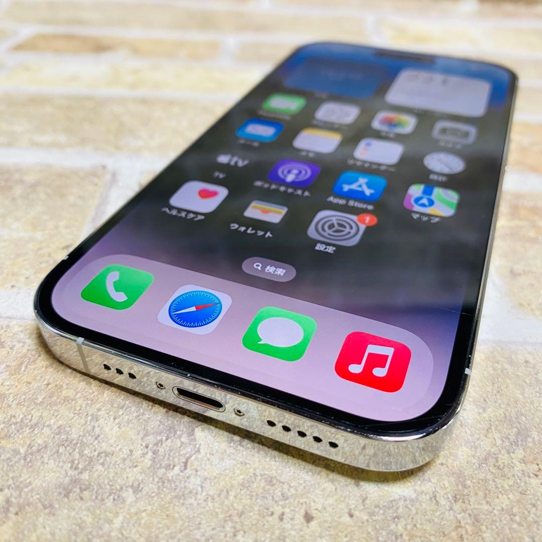 SIMフリー iPhone14Pro 256GB シルバー バッテリー良好