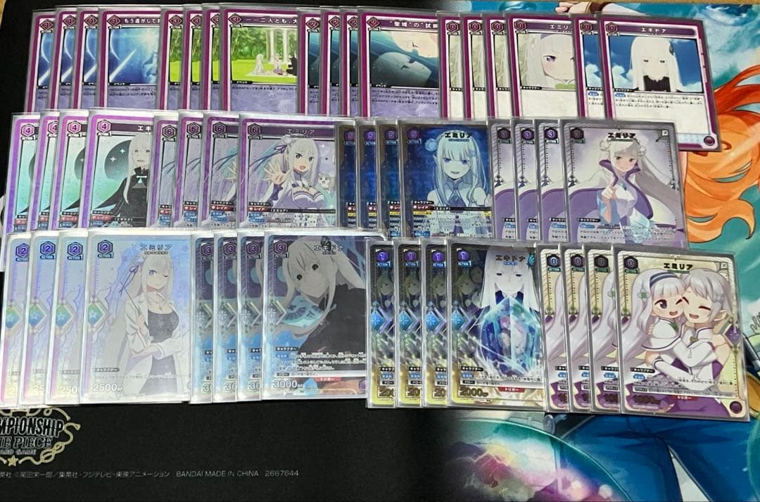 ユニオンアリーナ リゼロ エミリアエキドナ　デッキ　ハイレアデッキ　パラレル