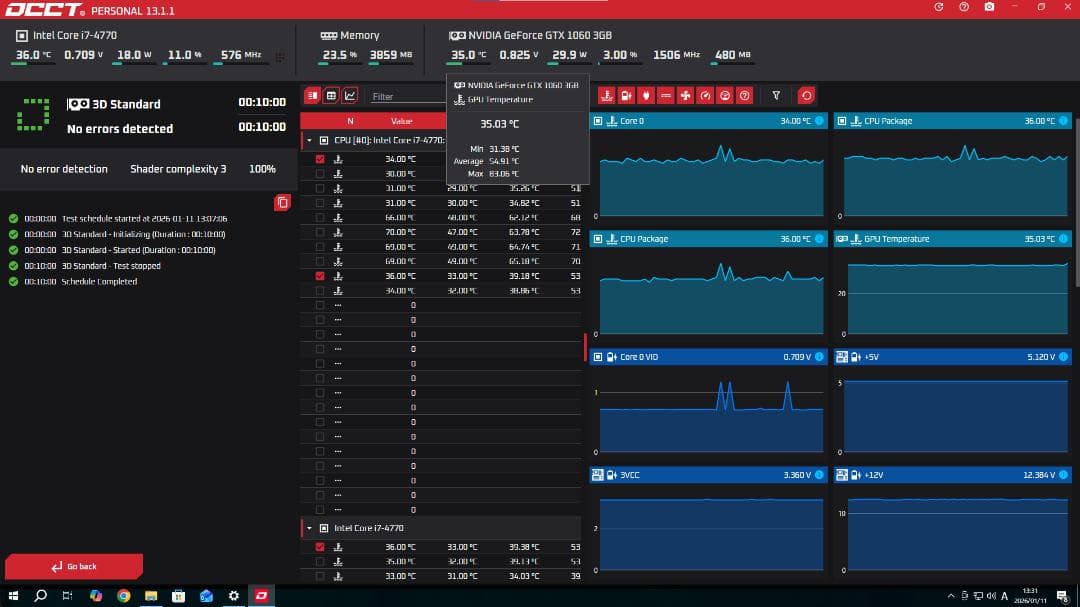 白ゲーミングPC i7-4770/GTX1060/SSD480GB