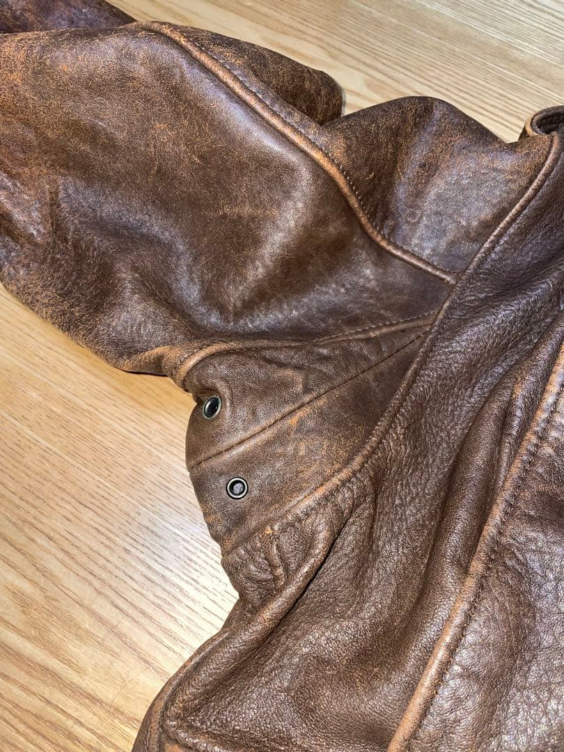 【希少】AZEANIA DE-LUXE レザージャケット 羊革 ボアインナー付