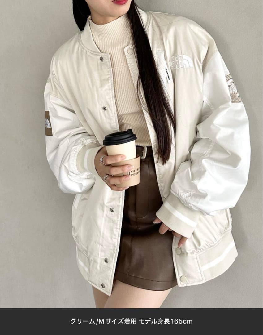 軽量！THE NORTH FACE ホワイト スタジャンMサイズ