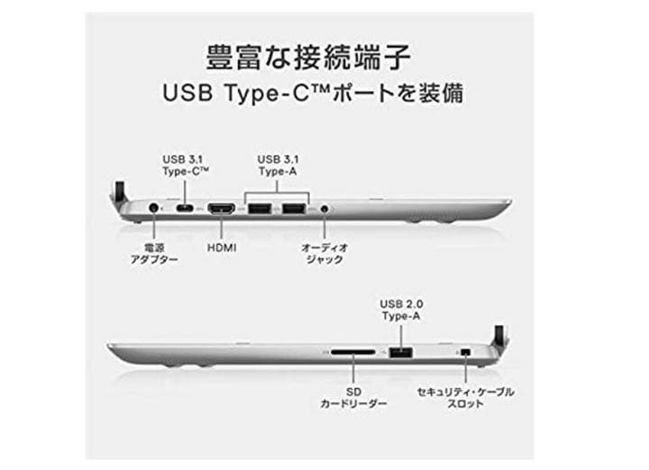 Dell 2in1ノートパソコンInsp14 5482Core i5シルバー