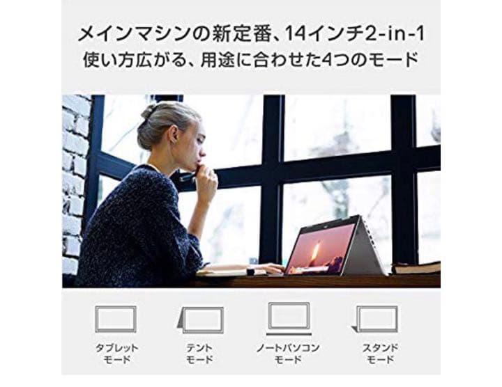 Dell 2in1ノートパソコンInsp14 5482Core i5シルバー