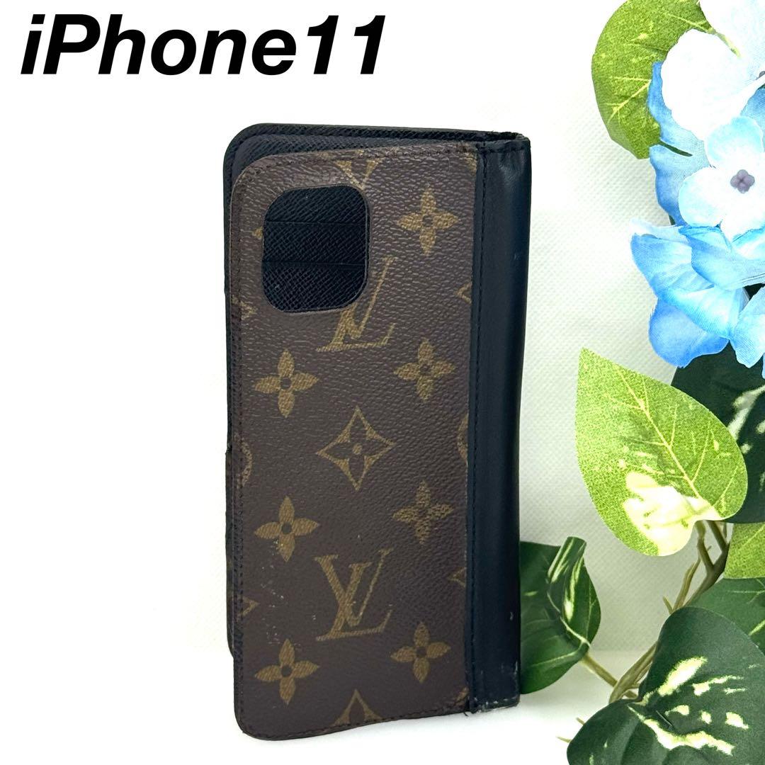 ルイヴィトン iPhone11 黒茶 スマホケース 0663c1