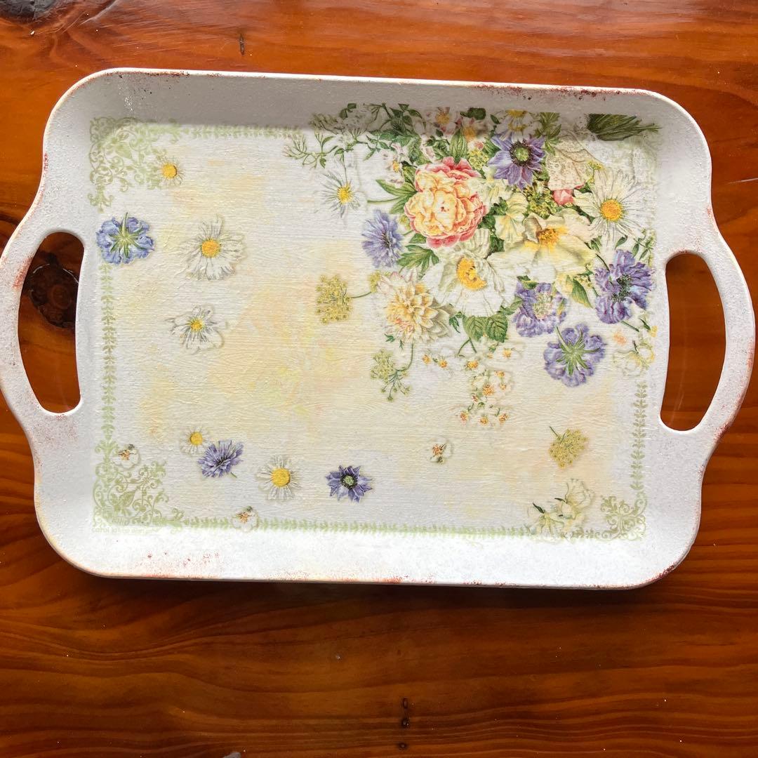 乳がんパッド　Lサイズ　丸形　【138】 ハンドメイド　デコパージュ雑貨