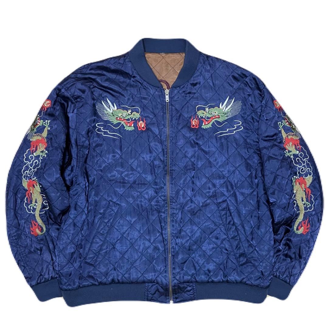 80s金タグ CREAM SODA クリームソーダ リバーシブル スカジャン