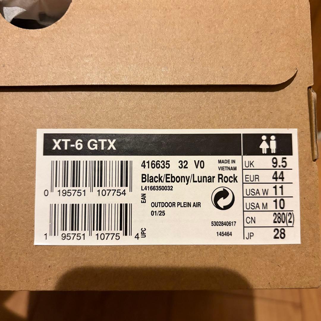 Salomon XT-6 GORE-TEX \"Black/Ebony/Luna…