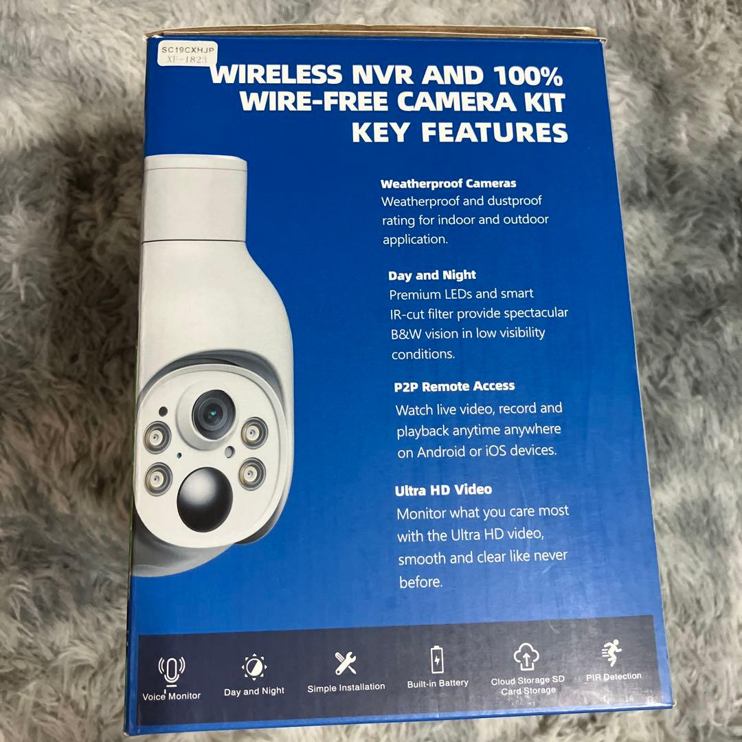 バッテリー式 防犯 カメラキット 4台セット システム