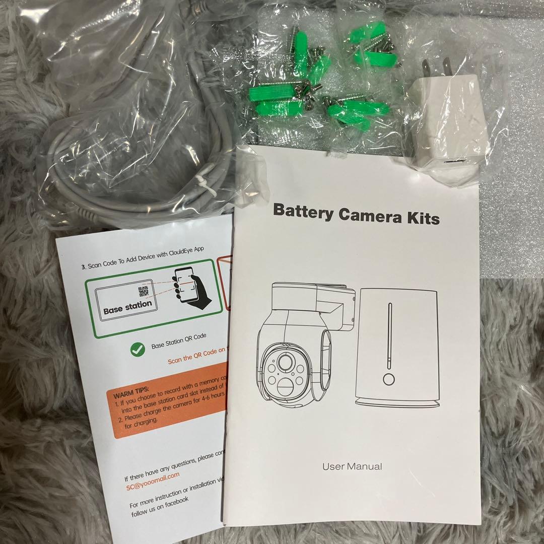 バッテリー式 防犯 カメラキット 4台セット システム