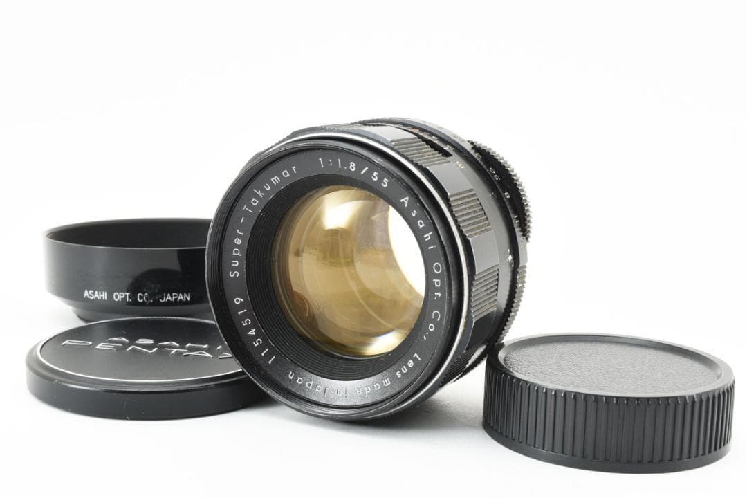 ☆前期型☆ Super Takumar 55mm F1.8 フード付 F0111