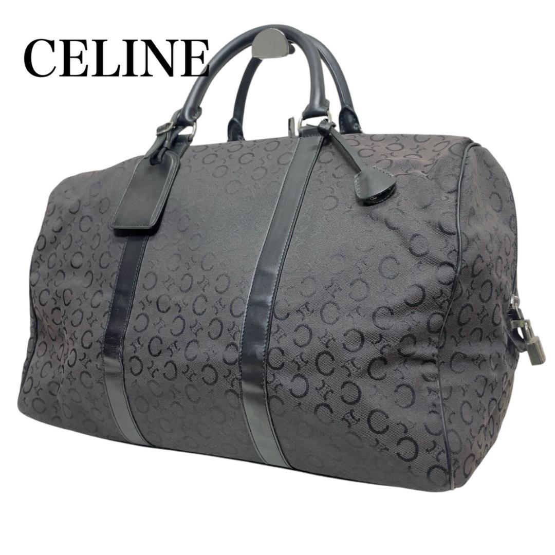 セリーヌ ボストンバッグ キャンバス ブラック トラベルバッグ 旅行鞄