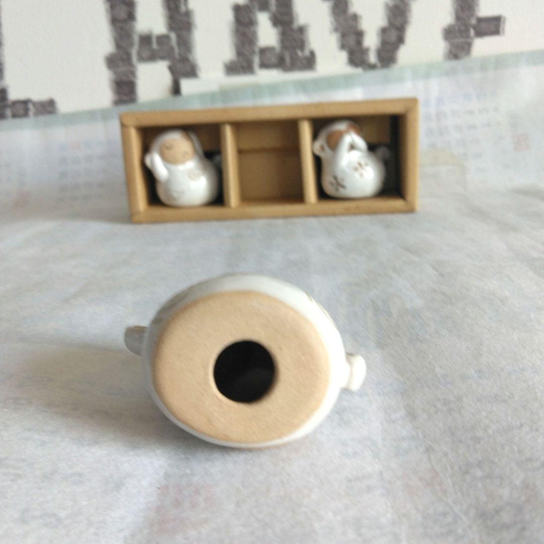 ナガヤ　三猿　見ざる聞かざる言わざる　箸置き