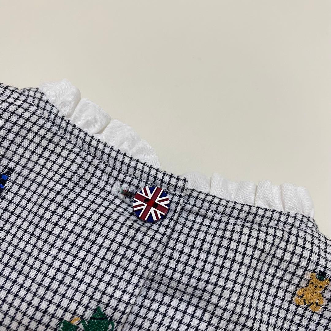 ファミリア　ロンドンシリーズ　イギリス　90cm 長袖　チェック柄ワンピース